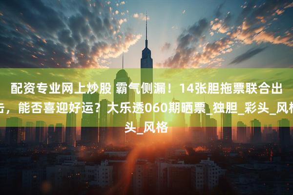 配资专业网上炒股 霸气侧漏！14张胆拖票联合出击，能否喜迎好运？大乐透060期晒票_独胆_彩头_风格